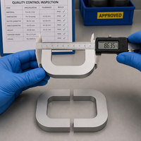 Fourniture en gros d'un noyau de fer au silicium de type C de type CD pour transformateurs laminés à froid avec des services de soudage par découpe personnalisés