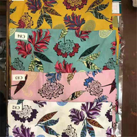Kain Challis 30*30s Rayon Spun Desain Polos Tenun Berat 100% Viscose Rayon Challis Kain Cetak