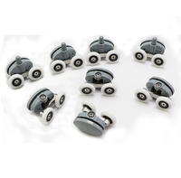 8 pièces/kit Roulettes de rechange pour cabine de douche, roulettes de porte simple en plastique pour paroi de douche