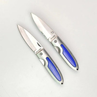 Vente directe d'usine, couteau de poche pliable DIY OEM EDC avec lame de scie et manche en alliage d'aluminium pour le camping