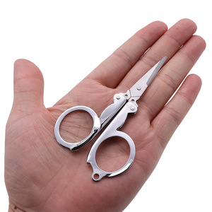 Nice Folding Scissors Stainless Steel Multi Functional Keychain Home Use - Product Image 2