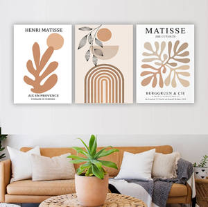Pósteres e impresiones de arte de pared de plantas naranjas abstractas de estilo bohemio <span class=keywords><strong>Matisse</strong></span>, <span class=keywords><strong>cuadros</strong></span> de pintura en lienzo para decoración del salón del hogar - Product Image 6