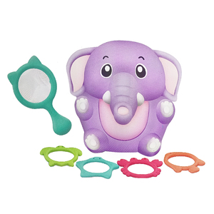 Jouet aquatique pour enfants, ensemble <span class=keywords><strong>de</strong></span> jeu <span class=keywords><strong>de</strong></span> <span class=keywords><strong>bain</strong></span> avec éléphant <span class=keywords><strong>de</strong></span> dessin animé, jeu <span class=keywords><strong>de</strong></span> lancer d'anneaux, filet <span class=keywords><strong>de</strong></span> pêche, jouets interactifs - Product Image 2