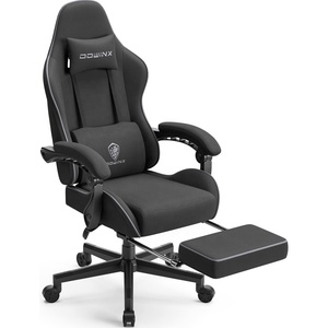 <span class=keywords><strong>Chaise</strong></span> de jeu ergonomique en tissu respirant avec repose-pieds chaises pivotantes gris <span class=keywords><strong>chaise</strong></span> de bureau à domicile réglable livraison gratuite - Product Image 2