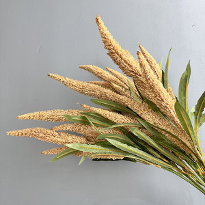 Nuovo Fiore Artificiale Singolo 65CM in Salvia Bianca e Verde, Erba Sintetica Effetto Floccato, Colore Autunnale per Decorazioni di Matrimoni, Casa, Hotel e Feste - Product Image 4