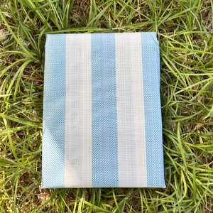 MILLION <span class=keywords><strong>Bleu</strong></span> et <span class=keywords><strong>blanc</strong></span> rayé paille et bâches bâche extérieur Thaïlande pe bâche - Product Image 3