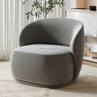 Fauteuil d'appoint en tissu minimaliste nordique, design incurvé, portable, pour salon, salle à manger, école, villa, hall d'hôtel