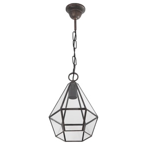 Lampadario in rame 1xE27, dimensioni 20x20 cm, ideale per la decorazione d'interni e la creazione di ambienti accoglienti. - Product Image 1