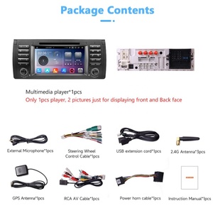 Autoradio Android 12 avec écran tactile de 7 pouces, GPS, DSP, RGB, OBD2, Mirror Link pour BMW E39 1996-2003 - Product Image 6