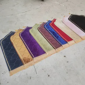 새로운 Sejadah 기도 깔개 이슬람에서기도 카펫 이슬람에서기도 매트 65*110 cm