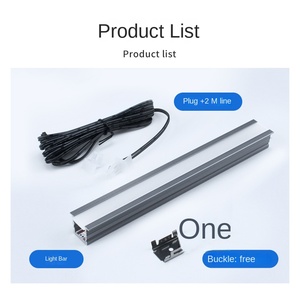 Silicon-Controlled Rectifier <b>LED</b> Black Linear Light Strip Thickened <b>Aluminum</b> Groove Surface-Mounted Pre-Embedded IP65 T-<b>Profile</b> - Product Image 2