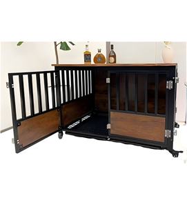 Bán hàng nóng tùy chỉnh nhiệm vụ nặng nề con chó lớn Lồng thép cường độ cao gỗ dễ dàng để cài đặt con chó lồng Pet cũi - Product Image 6