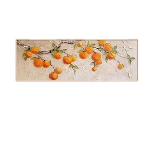 Hand Painted Oil Painting With 3D Texture Orange Tree <b>Art</b> For Living Room Wall Decor Wood Frame Abstract Still Life Artwork - Product Image 5
