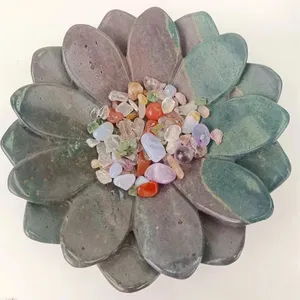 Nuevas llegadas de alta calidad Energy Crystal meditación Lotus flowers Bowl para mujeres