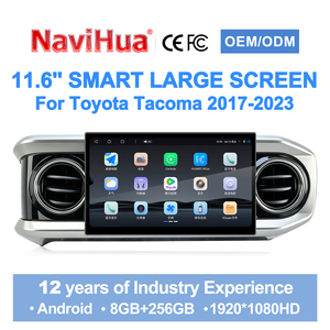 วิทยุติดรถยนต์ระบบแอนดรอยด์ Navihua พร้อมระบบนำทาง GPS เครื่องเสียงสเตอริโอ รองรับ Carplay และ Android Auto ขนาด 11.6 นิ้ว สำหรับรถยนต์โตโยต้า ทาโคมา ปี 2016-2023 - Product Image 1