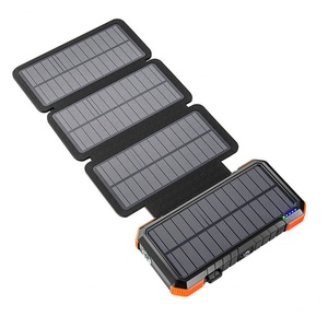Batterie externe multifonctionnelle portable universelle pour le camping en plein air, étanche, grande capacité 20000 mAh, recharge solaire - Product Image 3