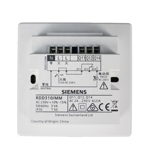 Nouveaux thermostat d'ambiance semi-encastrables SIEMENS RDD310 en PVC - Product Image 4
