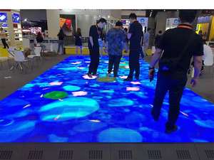 Wasserdichte Interaktive Bodenfliesen-Bildschirm P2.6 P2.976 P3.91 P4.81 Videowand LED Display für Tanzflächen - Product Image 1