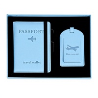 Porte-passeport en cuir PU de qualité supérieure pour les professionnels, blocage RFID, antivol, plusieurs couleurs, étiquette de bagage, coffret cadeau, impression de logo