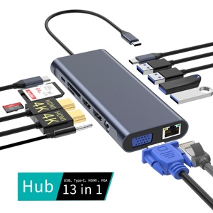Vente en gros d'usine 13 en 1 Hub <span class=keywords><strong>USB</strong></span> <span class=keywords><strong>C</strong></span> Adaptateur multiport Multiport Thinkpad <span class=keywords><strong>Surface</strong></span> Pro Station d'accueil Hub <span class=keywords><strong>USB</strong></span> - Product Image 3