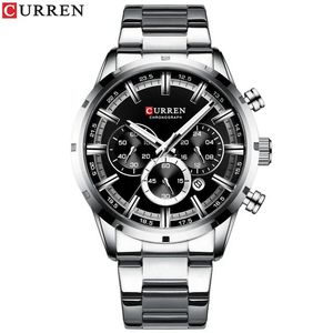 Reloj CURREN 8355 de Moda para Hombre, Reloj de Cuarzo Cronógrafo Deportivo de Lujo de Acero Inoxidable de Primera Marca para Hombre, Relogio Masculino - Product Image 4