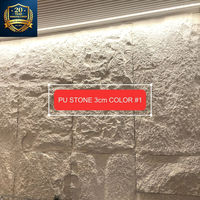 Panneau mural moderne en mousse PU à texture réaliste, imitation pierre, grande dalle, pour comptoirs de maison