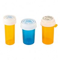 6DR 8DR 10DR 13DR 16DR 20DR 30DR 40DR 60DR Bouchon réversible résistant aux enfants Flacons en plastique Bouteilles de pilules en plastique Bouteille de pilules