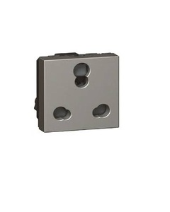 Prise murale avec 3 prises, en aluminium, 13A, 230V, mise à la terre standard, prise de courant robuste pour usage résidentiel, commercial et de bureau - Product Image 1