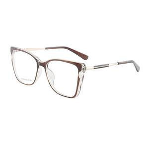 Montures de lunettes de vue œil de chat FalaiEr TR87082, imprimé léopard, monture complète, protection contre la lumière bleue, taille moyenne pour femmes - Product Image 3