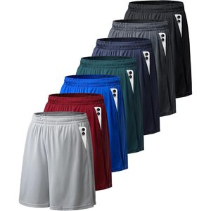 FOXA Paquete de 7 pantalones cortos de baloncesto para hombre con bolsillos, de secado rápido, para gimnasio, entrenamiento, correr, ropa deportiva - Product Image 1