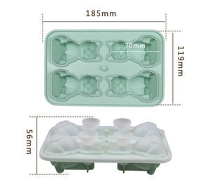 Tái Sử Dụng Mèo Hình Dạng <span class=keywords><strong>Silicone</strong></span> <span class=keywords><strong>Ice</strong></span> <span class=keywords><strong>Cube</strong></span> Khay Cho Cocktail Whiskey Bourbon Làm Lạnh Chậm-Nóng Chảy Dễ Dàng Phát Hành Linh Hoạt <span class=keywords><strong>Ice</strong></span> Maker - Product Image 2