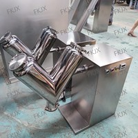Mélangeur de poudre en acier inoxydable FKJX pour laboratoire, équipement industriel Vh-2 d, mélangeur rotatif automatique, capacité 200L, petit modèle