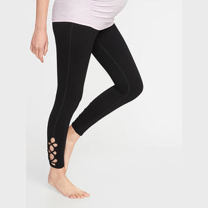 Nouveauté Pantalons de yoga de maternité sur mesure de <span class=keywords><strong>haute</strong></span> qualité Leggings de fitness Protéger le gros ventre pour les femmes enceintes - Product Image 2