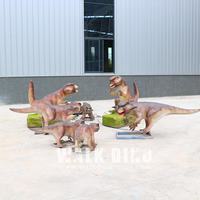 Modèle animatronique de Psittacosaurus bébé grandeur nature personnalisable pour l'aéroport, la maternelle et la garderie - Utilisation intérieure et extérieure