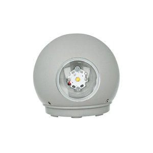 Lampada da Parete LED per Esterni con Sfera 6W 4000K Alloggiamento Grigio Doppio Fascio Luminoso IP65 Impermeabile Bianco Caldo SKU-8306 - Product Image 4