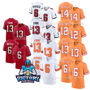 Jersey Pria Tampa Bay Kualitas Terbaik Grosir 13 # Evans 6 # Mayfield 14 # Godwin Kelas 12 # Kaos Jersey Jahitan Berkualitas Tinggi Williams VP Limited - Product Image 1