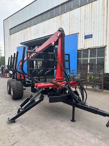 Rimorchio Forestale Resistente con Capacità di Carico di 12 Tonnellate, Rimorchio per Legname ad Alte Prestazioni per Lavori <span class=keywords><strong>Professionali</strong></span> di Disboscamento - Product Image 6