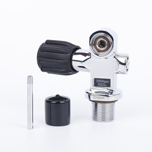 Vanne de cylindre haute pression 250 BAR pour réservoir d'air de plongée, plaqué laiton 3/4NPSM/M25*2, cylindres submersibles - Product Image 3
