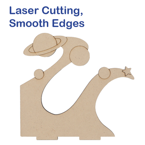 Wayee 3D Wooden Drawing Toys Set <strong>Space</strong> Painting Craft Kit Paint-Your-Own Astronaut and Rocket <strong>Puzzle</strong> for Kids 20x19x4.5cm - Product Image 5