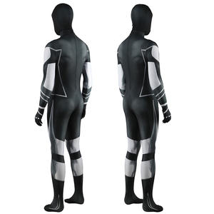 Estilo caliente <span class=keywords><strong>Halloween</strong></span> superhéroe Zentai Cosplay disfraz para adultos hombres mono estático traje con patrón de personaje de TV - Product Image 3