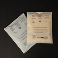 Sac à fermeture éclair en polyéthylène givré CPE+PE transparent d'un seul côté, recyclable, pour le rangement des vêtements et des chaussettes, taille et couleur personnalisables