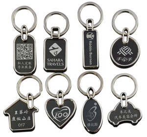 Both Side Logo Metal KEYCHAIN with Custom Logo-- Laser Engrave logo for Free