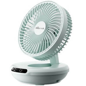 Ventilador oscilante de pared Little Bear de 7 y 9.9 pulgadas, circulador de aire de escritorio y baño con batería - Product Image 5
