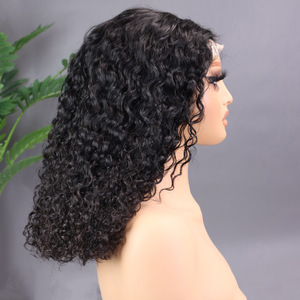 วิกผมมนุษย์แบบ Pixie Curly ความหนาแน่น 300%  พร้อมเชือกผูกผมด้านหน้าแบบ SDD  ถอนขนเบบี้แฮร์มาแล้ว  ไม่ต้องใช้กาว  ใส่ได้ทุกวัน โดย Senmu Beauty - Product Image 5