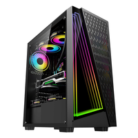 Special Offer OEM Micro ATX Desktop Gaming Computer Cases & Towers 350*205*430mm RGB Fan Chassis 1PCS with Stock 1PCS
