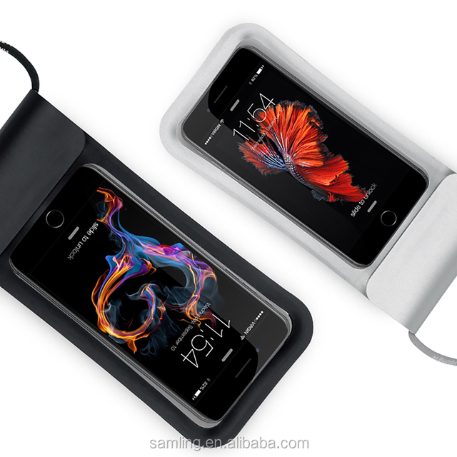 Universal PU+TPU 5" 6.2" 6.5" Mobile Phone Waterproof Bag Case Water Proof Protective Pouch for Surfing Diving Swimming Dry Bag