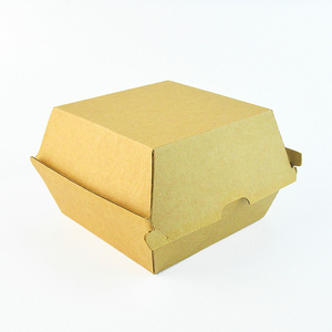 ราคาถูกธรรมดาการออกแบบกระดาษแข็งกระดาษคู่เบอร์เกอร์กล่อง - Product Image 2