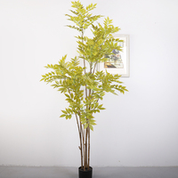 Arbres artificiels au toucher réel pour la maison, l'hôtel, le mariage Plante artificielle Arbre vert en pot pour la décoration intérieure et extérieure