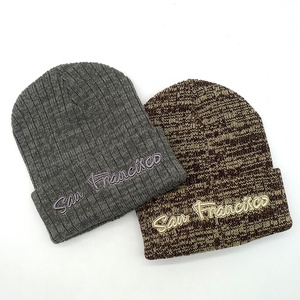 Gorro de Punto Acanalado con Forro Polar Premium, Gorra Texturizada con Puño, Bordado Personalizado de San Francisco, Gorro Deportivo Cálido para Invierno, Unisex - Product Image 3
