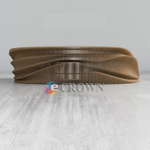 Checkout Counter Mall Service Table Painted Curved Design Straight <strong>Leg</strong> Checkout Counter Reception Counter Cashier Desk - Product Image 1